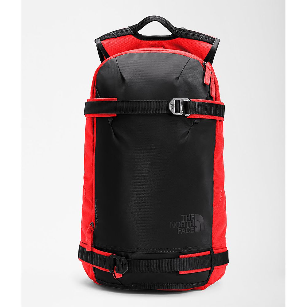 The North Face Backpacks Mens Australia - The North Face Slackpack 2.0 Black / Red Snow (XMV-652138)